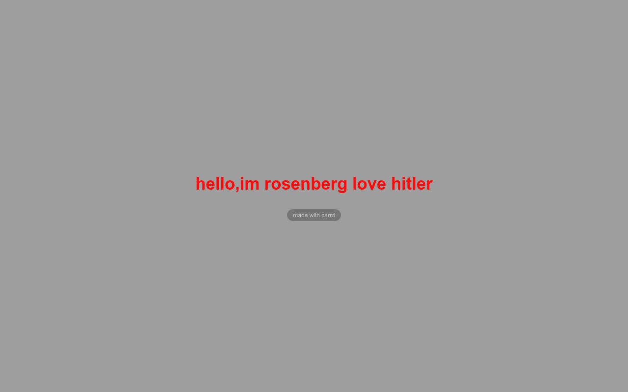 Carrd profile picture for @rosenberg
